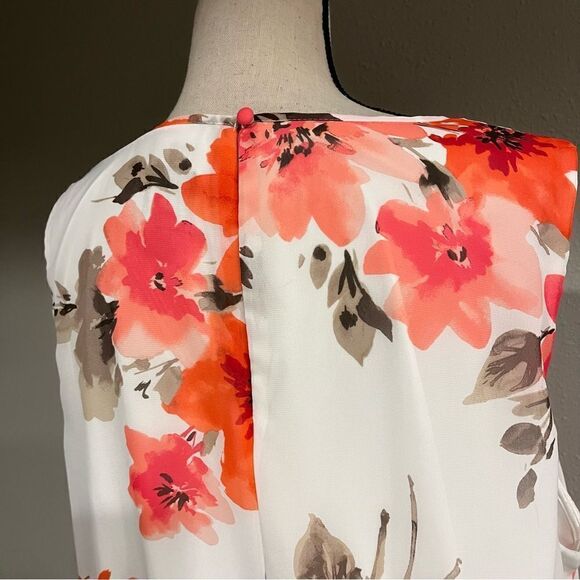 A-line loose fit floral plus size dress - Picture 9 of 15